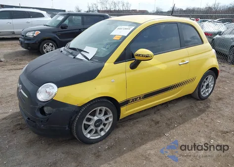 2013 Fiat 500 Pop z USA, uszkodzony, nr VIN 3C3CFFAR5DT534863